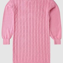 GAP Girls Cable-Knit Round-Neck Cotton Sweater Dress-image-93