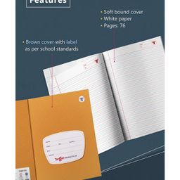 target publication pvt ltd Target Publications Red & Blue Line Small Notebooks Pack of 16 -  76 Pages Each image 2