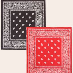 Ravaiyaa Unisex Pack Of 2 Paisley Printed Pure Cotton Bandana-image-70