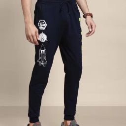 Free Authority NASA Printed Regular Fit Joggers-image-89