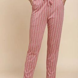 Van Heusen Peach Printed Pyjamas-image-17