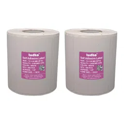 Tudko 75x50 mm 80 GSM 1 UP Self Adhesive Paper Label White (Pack of 2 Pcs)-6
