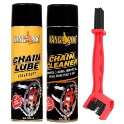 Kangaroo Chain Lube and Chain Cleaner Spray 500 ml Each with Brush (Pack of 3)-6