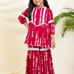 Bugandbees Tie-Dye Printed Clothing Set-image-25