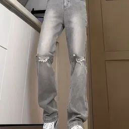 KPOP Men Squeeze Hug Skinny Fit Trousers-image-24