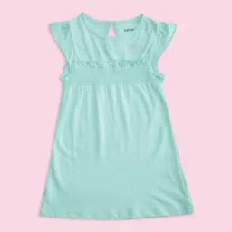 Pantaloons Baby Aqua Blue Cotton Regular Fit Dress-picture-21