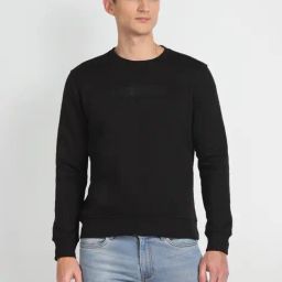 Arrow Newyork Black Cotton Regular Fit Sweatshirt-image-80