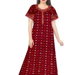 AAKARSHANA CREATION Women Printed Cotton Nightdress-picture-0