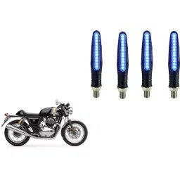 Cartronics Pencil Type Blue LED Indicator for Royal Enfield Continental GT 650 STD (Pack of 4 Pcs)-24
