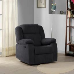 Sleepyhead RX7 Iceland Grey Fabric Rocking & Revolving Single Seater Recliner-image-30