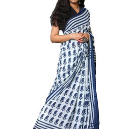 Pinkcity Trade World Ethnic Motifs Cotton Block Print Saree-picture-10