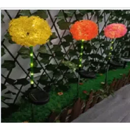 GIGAWATTS 1 Head LED Stake Cherry Blossom Snowball Solar Garden Light, GW-ME3048-26