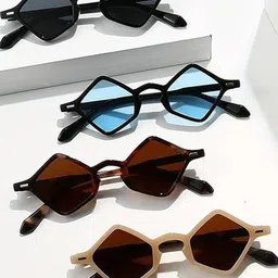 AUGEN Unisex Black Lens & Black Rectangle Sunglasses with-image-38