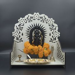 OLIVE TREE Grey Textured Wooden Home Temple-picture-38