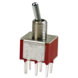 E-SWITCH TOGGLE SWITCH, DPDT, 5A, 120VAC, 28VDC, 100DP1T1B1M2QEH.-image-3