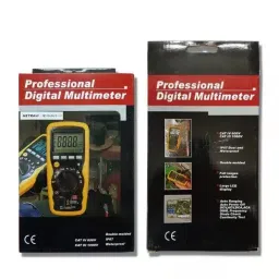 Metravi Digital TRMS Multimeter Backlit LCD Display Yellow & Black, Metrasafe-16 image 5