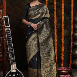 SHOP DROP Woven Design Pure Silk Designer Banarasi Saree-39