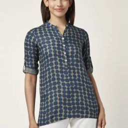 Akkriti by Pantaloons Blue Printed Tunic-picture-38