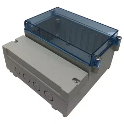 MULTICOMP PRO Plastic Enclosures DUAL COMPARTMENT ENCLOSURE, ABS, GRY/CLR, MC003610-image-13