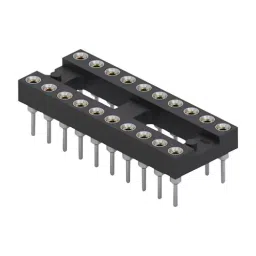 MILL-MAX DIP SOCKET, 20POS, 2.54MM, THROUGH HOLE, 110-47-320-41-001000-14
