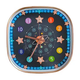 Star work Blue & Red Printed Contemporary Wall Clock-image-82
