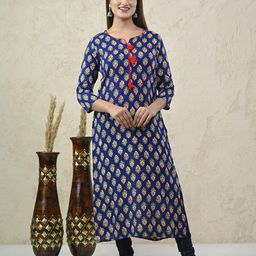 Rashmi Shree Creation Printed Round Neck Kurta image 4