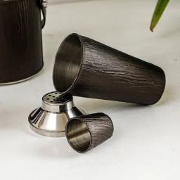 Home4U Brown Stainless Steel Cocktail Shaker With Sheath-33