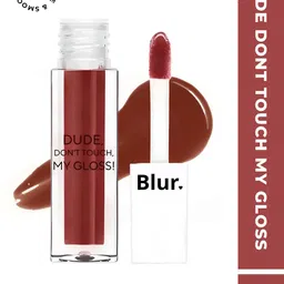 BLUR INDIA Dude Don't Touch My Lip Gloss -5ml-Deep Brown image 5