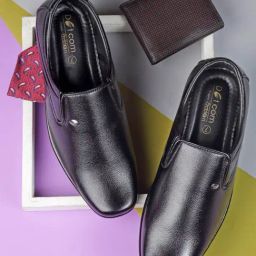 Action Men's Dotcom Black Formal Shoes-image-40