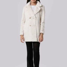 Kate & Oscar Kids Off-White Regular Fit Full Sleeves Jacket-image-37