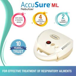AccuSure ML Nebulizer Compressor Nebulizer Machine Kit with Mouth Piece, Child and Adult Mask-image-3
