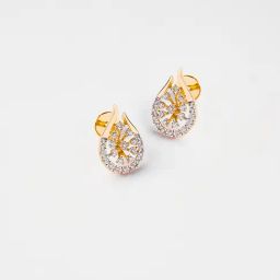 P.N.Gadgil Jewellers 14k Gold Dropping Charm Stud Diamond Earrings For Women-image-69