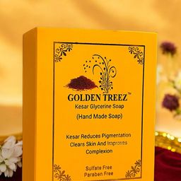 Golden Treez Set Of 4 Saffron Hand Made Soap-460g Each-49