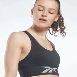Reebok Black Cotton Plain Sports Bra-image-39