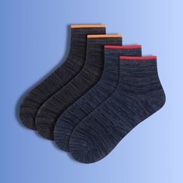 Soxytoes Unisex Pack Of 2 Printed Pure Cotton Ankle-Length Socks-image-90