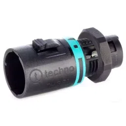 RS PRO Male 2 Pole 1 Way Tee Plug Panel Mount Rated at 10 A 400 V, 1369900-13