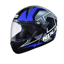 Studds NINJA ELITE SUPER D6 DECOR Matt Black 540 mm X Small Full Face Flip-Up Helmet, MATT BLACK N1-image-84