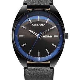 Fastrack Men Brass Dial & Leather Straps Analogue Watch 3292NL01-image-22