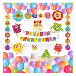 Untumble Monster Birthday Paper Fan Kit - Multicolor-image-73