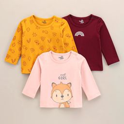 Doodle Poodle Full Sleeves Tops Multi Print Pack Of 3 - Multicolor-picture-5