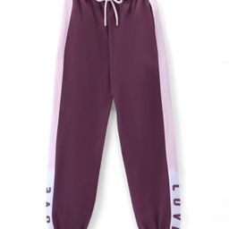 Pine Kids 100% Cotton Terry Knit Full Length Lounge Pant Text Print - Pickled Beat-image-78