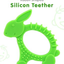 Rabbit  Shaped Silicon Teether -Green-20