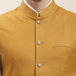 Turtle Men Solid Nehru Jacket image 4