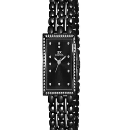 Exotica Fashion Women Brass Dial & Stainless Steel Straps Watch EX-2491-Black-image-9