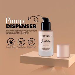 MARS High Coverage Blemish Free Liquid Matte Foundation 40ml - 6.5 image 3