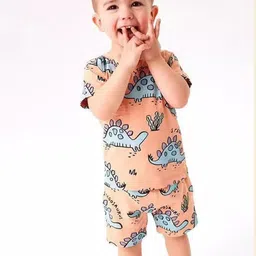 INCLUD Boys Printed Round Neck T-Shirt With Shorts-picture-43