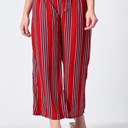 MAURYA Women Striped Knitted Palazzos-image-54