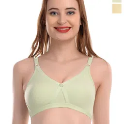 elina Women Pack Of 2 Cotton Full Coverage Bra-image-102