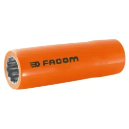 FACOM 12.7 mm (1/2 Inch) Drive Insulated Deep Socket 12 Point 77 mm, S.13LAVSE-10