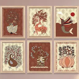 WALLLANE Brown Abstract Wall Paintings-image-80